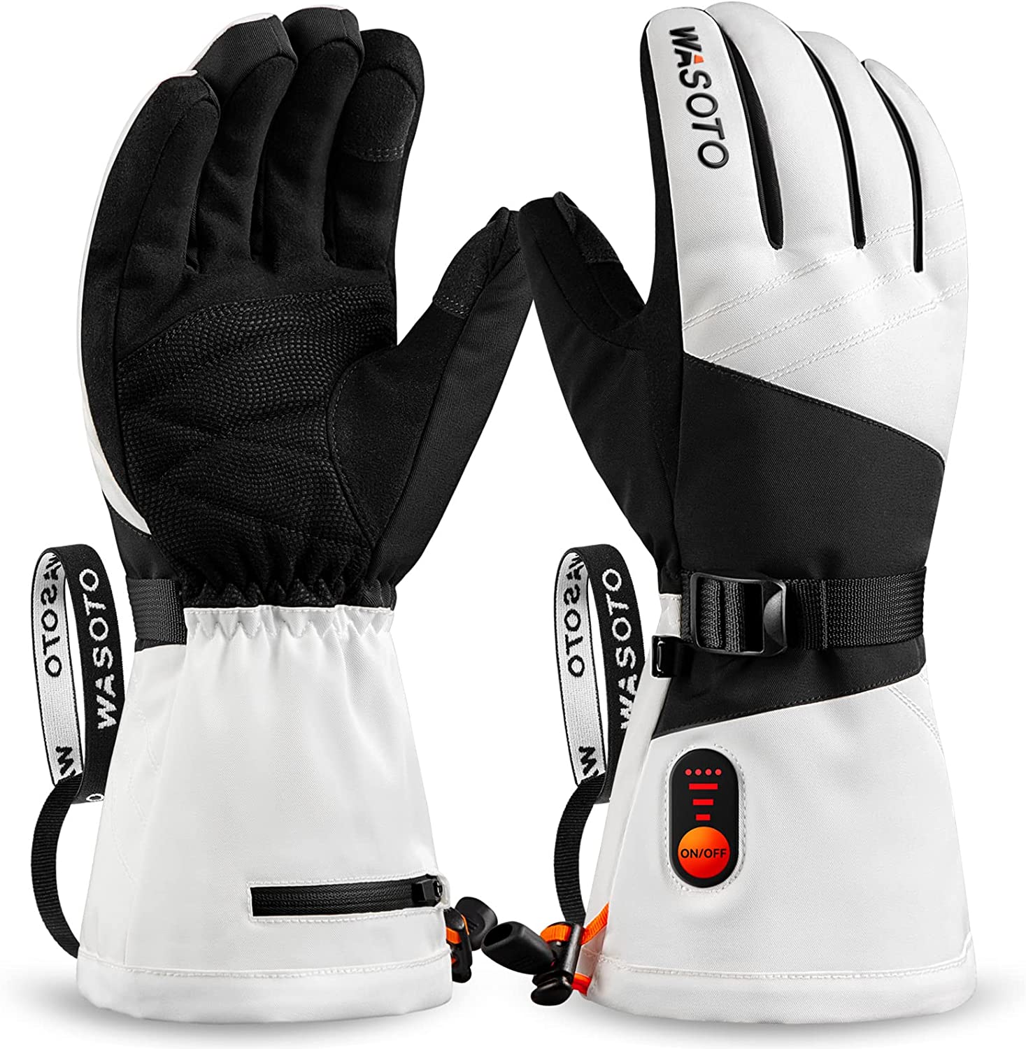 WG004  Heated Classic Gloves-Black&White-New