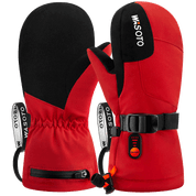 WKM001 Heated Mittens For Kids-Blue/Red