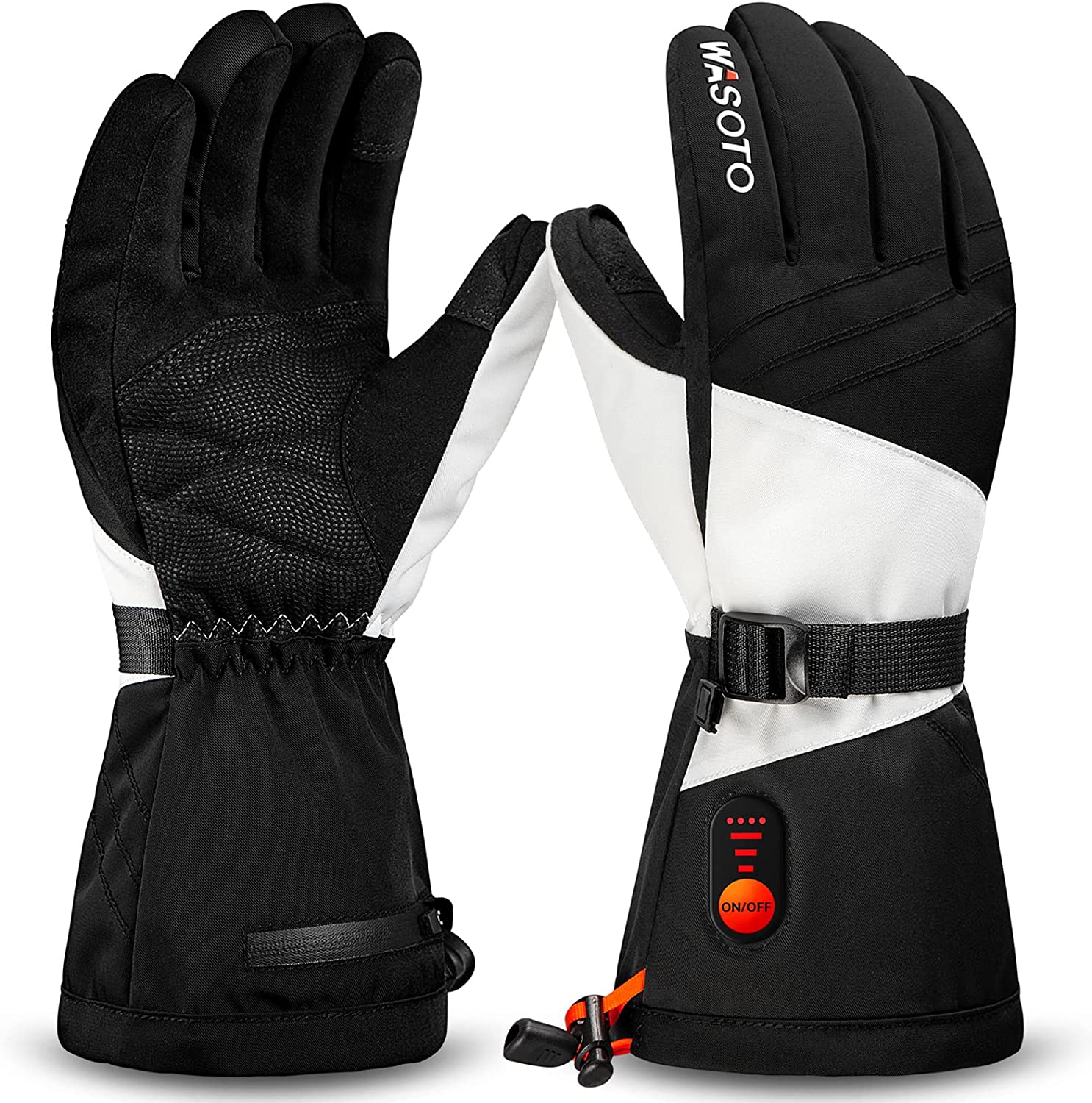 WG003  Heated Classic Gloves-Black&White-New