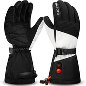 WG003  Heated Classic Gloves-Black&White-New