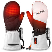 WM004 Classic Heated Mittens-Black&White-New