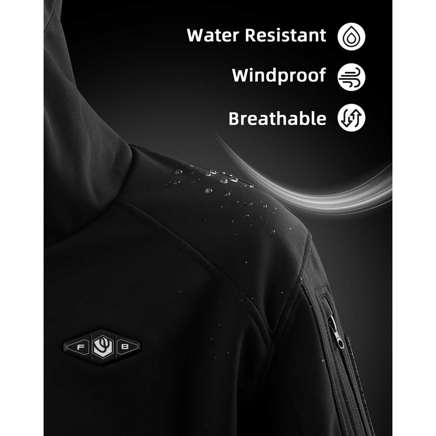 WMJ001-Heated Jackets for Men -Black