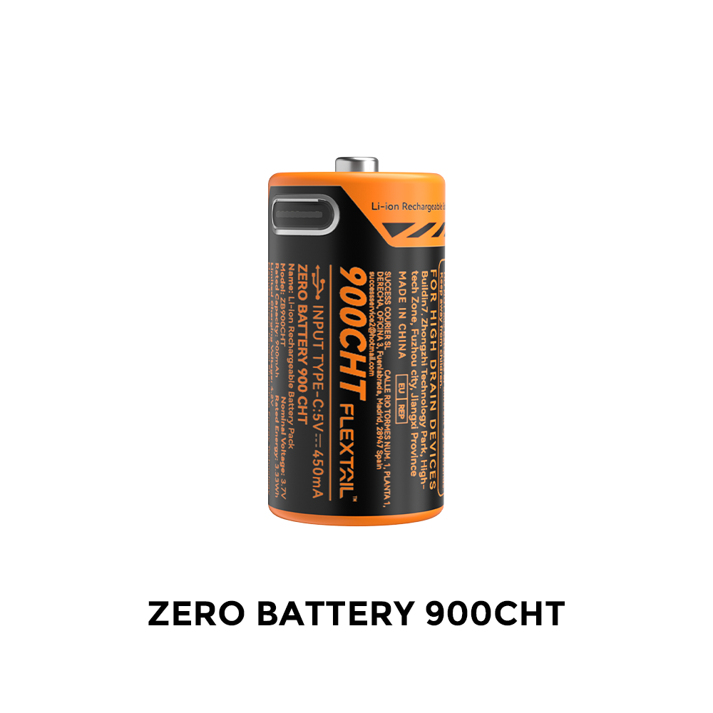 ZERO BATTERY  - High Performance RCR123A Li-ion Battery