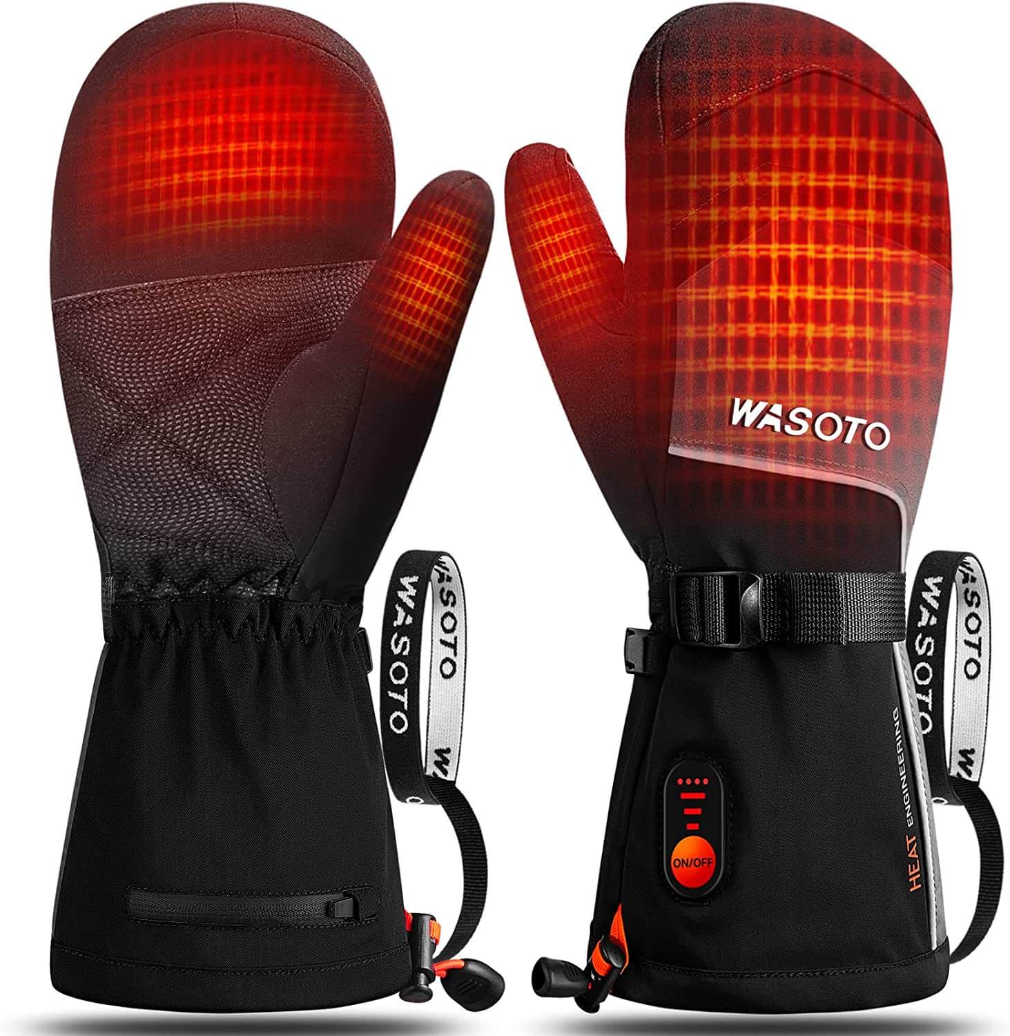 WM001 Classic Heated Mittens-Black