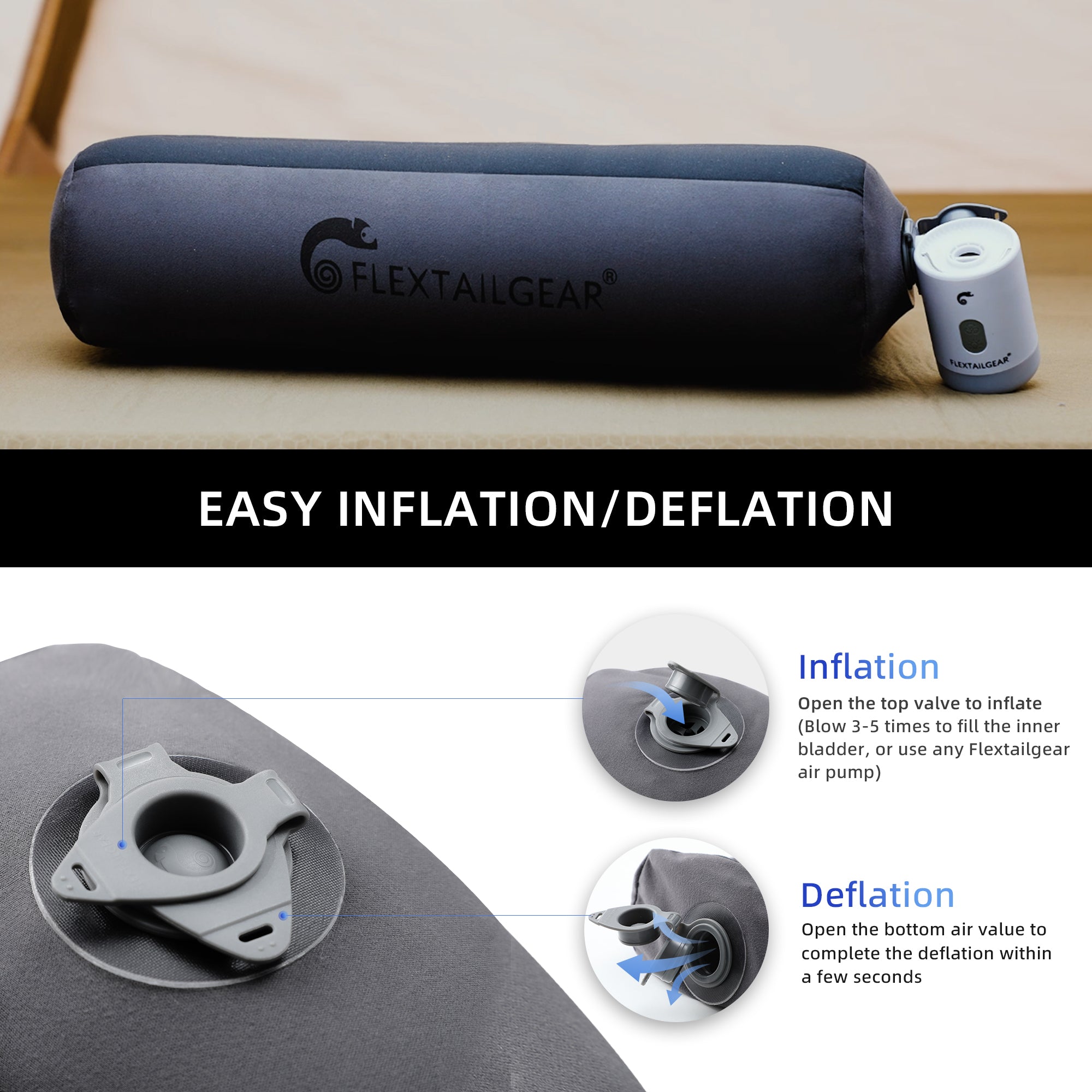 ZERO PILLOW - Inflatable Camping Air Pillow