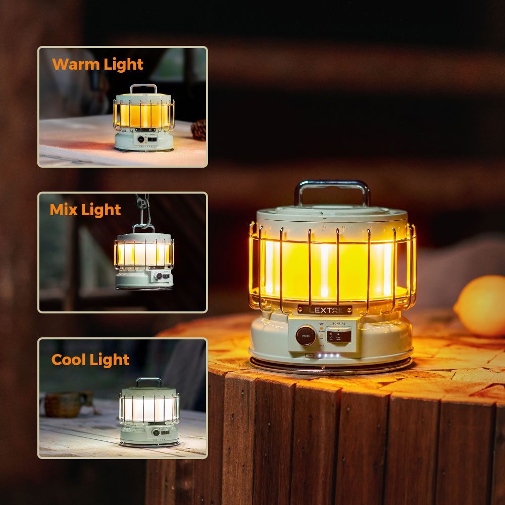 MAX LANTERN - 3-in-1 Vintage Lantern with Flame