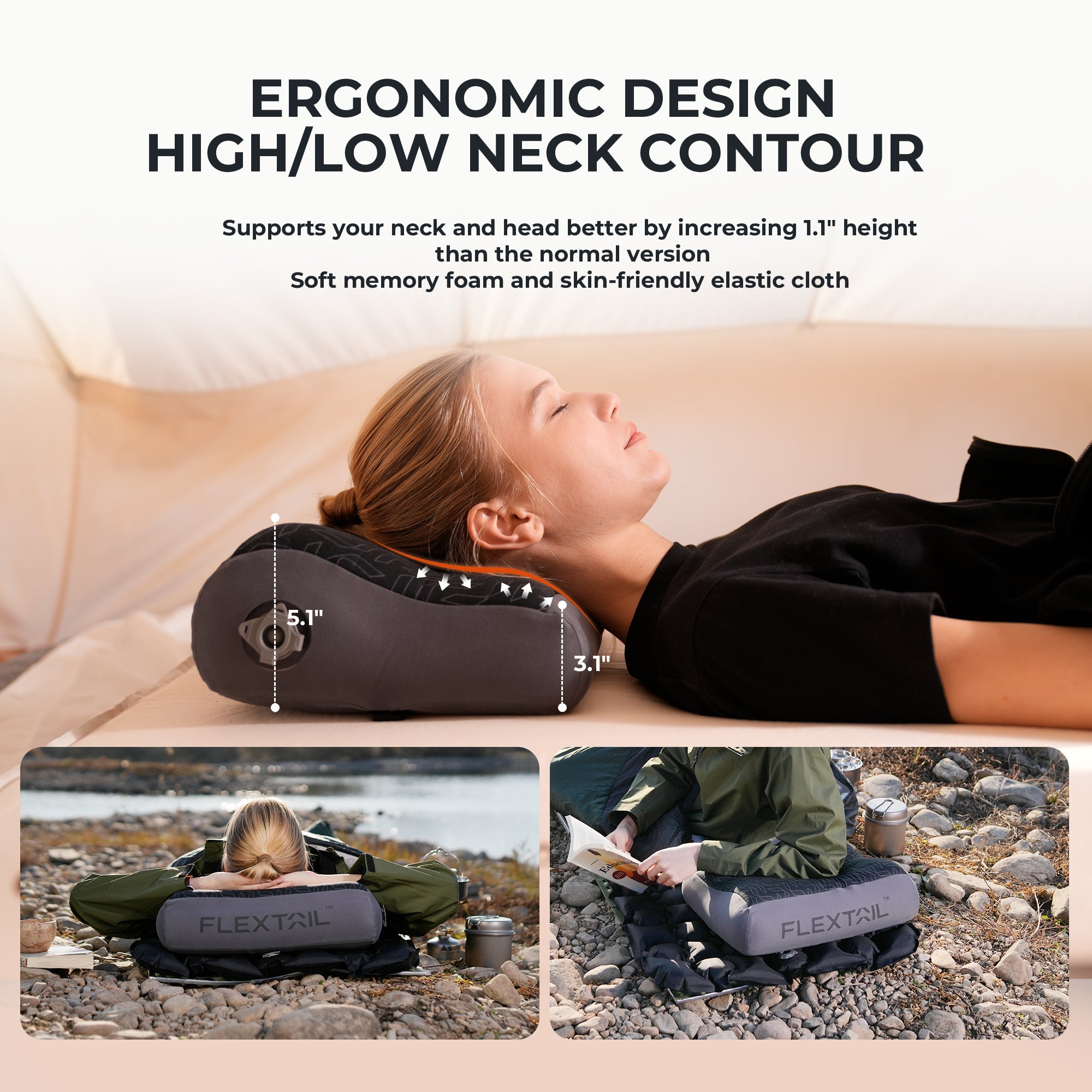 ZERO PILLOW - Inflatable Camping Air Pillow